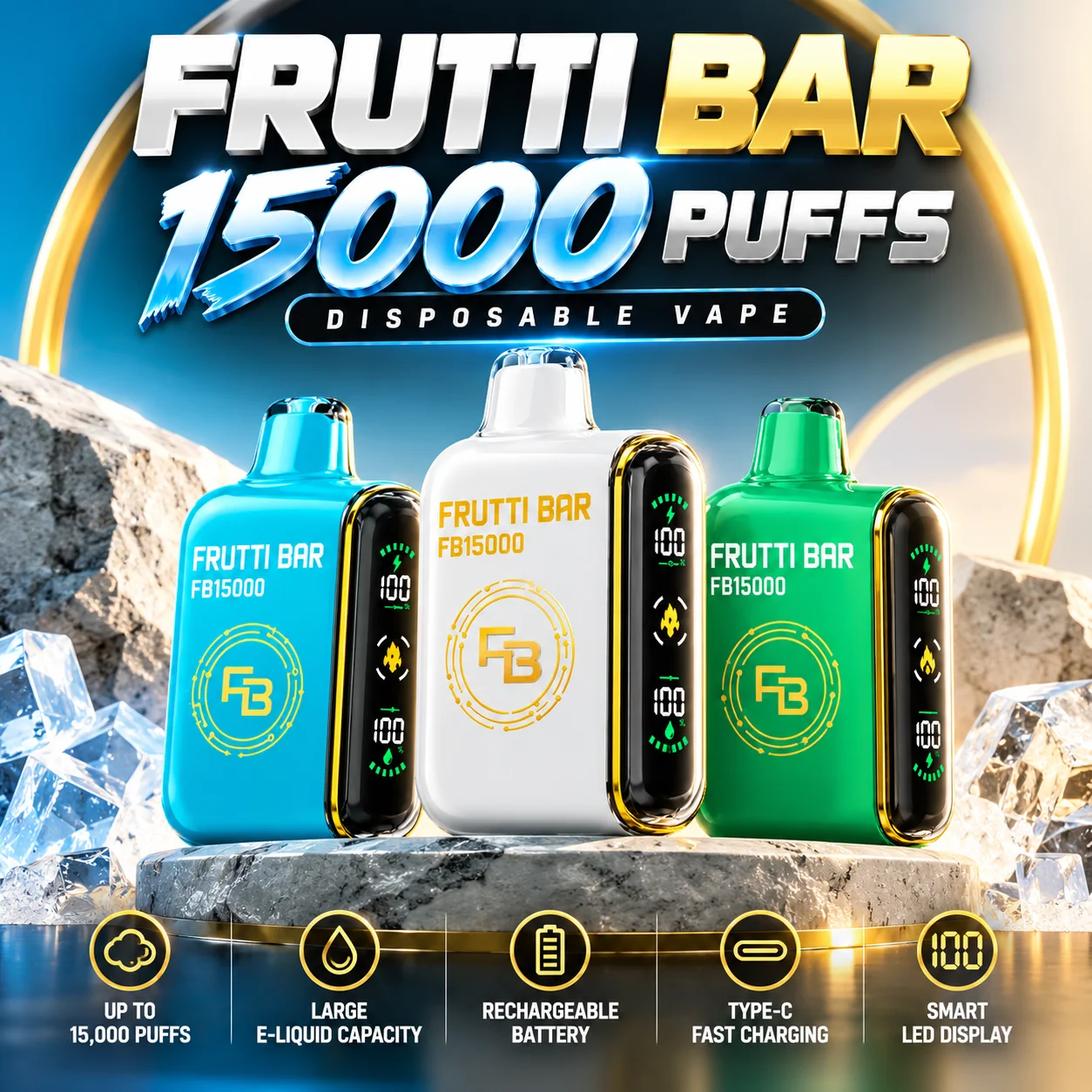 Frutti Bar 15000 Puffs Disposable Vape