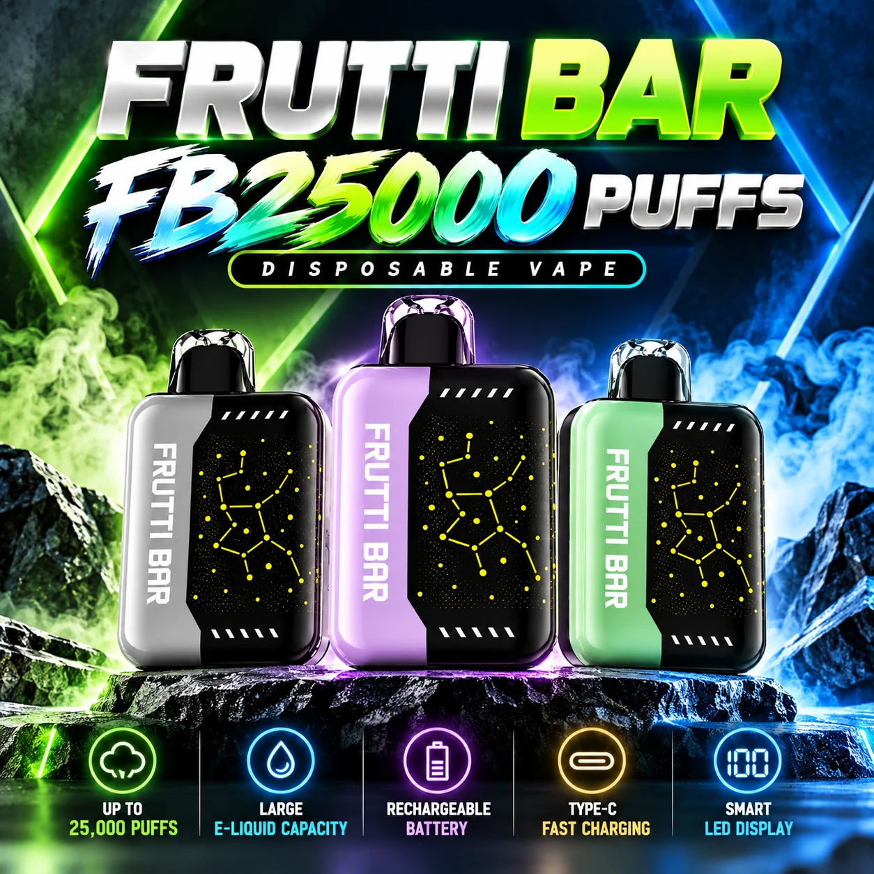 Frutti Bar FB25000 Puffs Disposable Vape